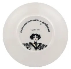 Set da tavola 4 pezzi in porcellana, nero/bianco