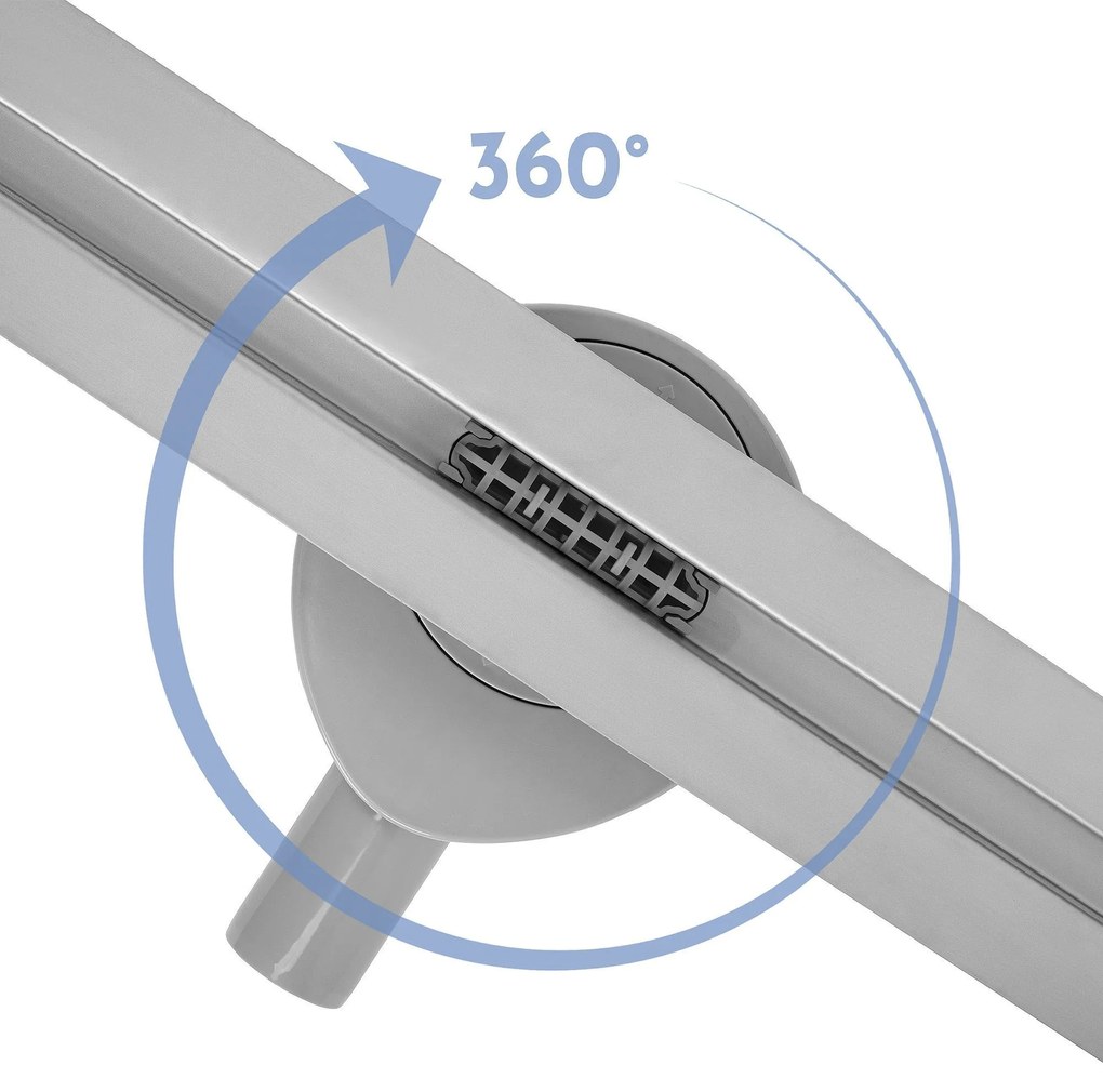 Canalina di scarico Rea FILO Nickel Brush 60