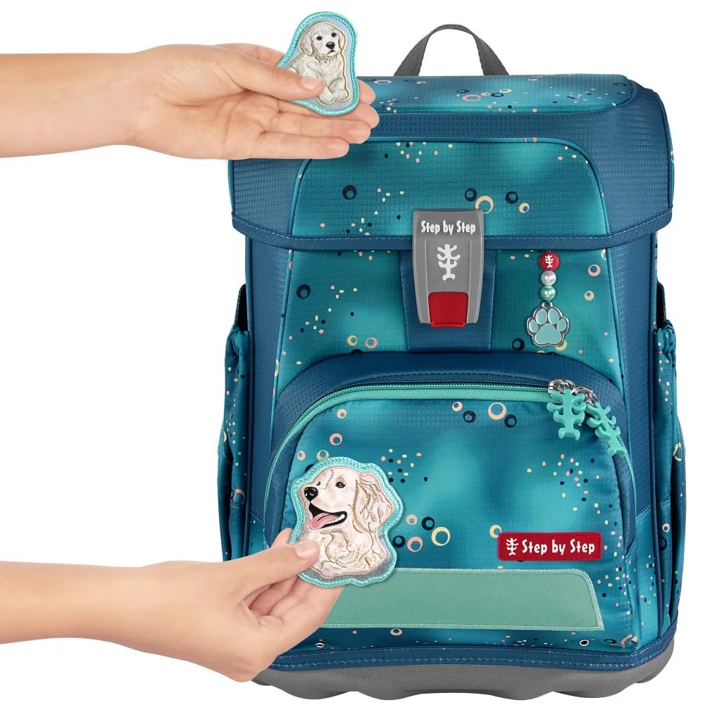 Zaino scuola Step by Step CLOUD, set 5 pezzi, Dog Basty