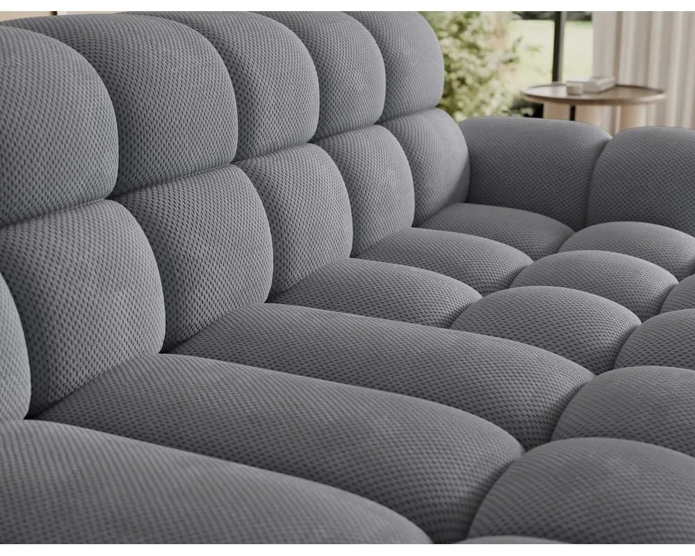 Divano angolare grigio allungabile (con penisola a destra/con chaise lounge) Ceedro – ELTAP