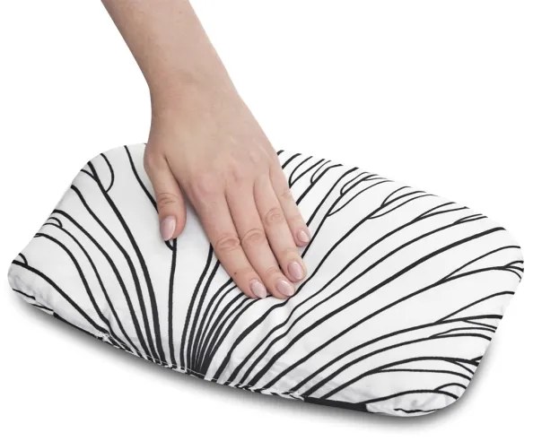 KINDERKRAFT - Cuscino imbottito per seggiolone da pappa ENOCK nero/bianco