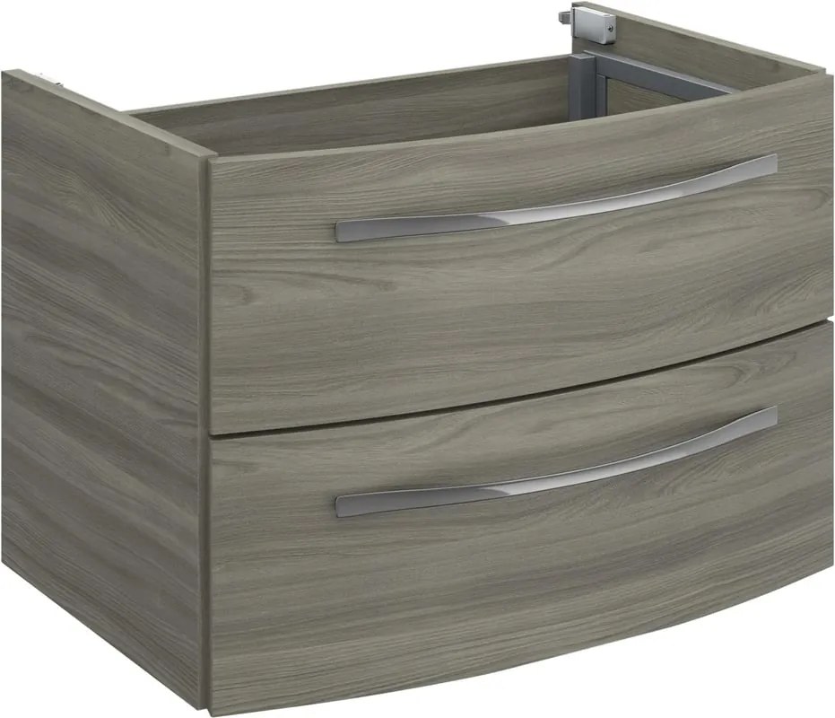 Mobile da bagno sospeso sotto lavabo L 70 x H 48 x P 48 cm grigio, 2 cassetti PELIPAL Image