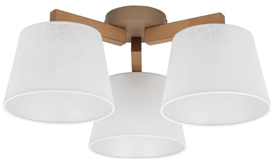 Brilagi - Plafoniera LATTE SABIA 3xE27/15W/230V pino/bianco