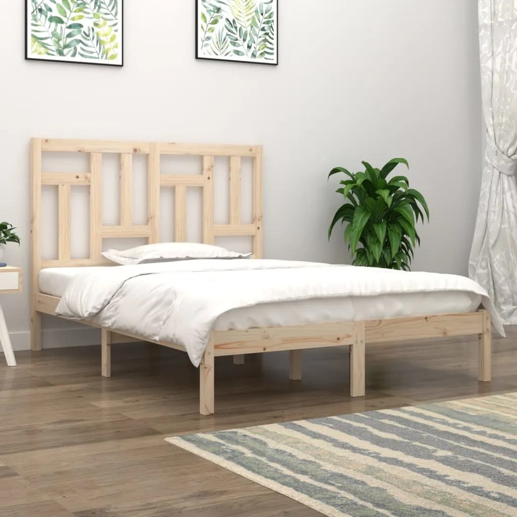 Giroletto Senza Materasso 140x200 Cm İn Legno Massello Di Pino /
