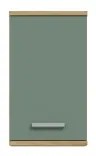 Mobile da bagno a parete VENOM verde/rovere artisan