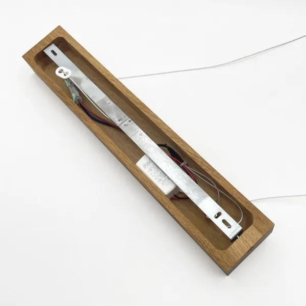 Lampada a sospensione LED su cavo VERDE LED/18W/230V 3000K 76 cm rovere
