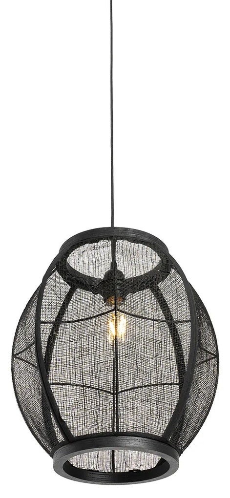 Lampada a sospensione orientale nera 35 cm - Rob