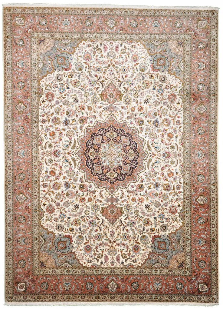 Tabriz Tappeto persiano 250x340 Beige (Iran) Annodato A Mano