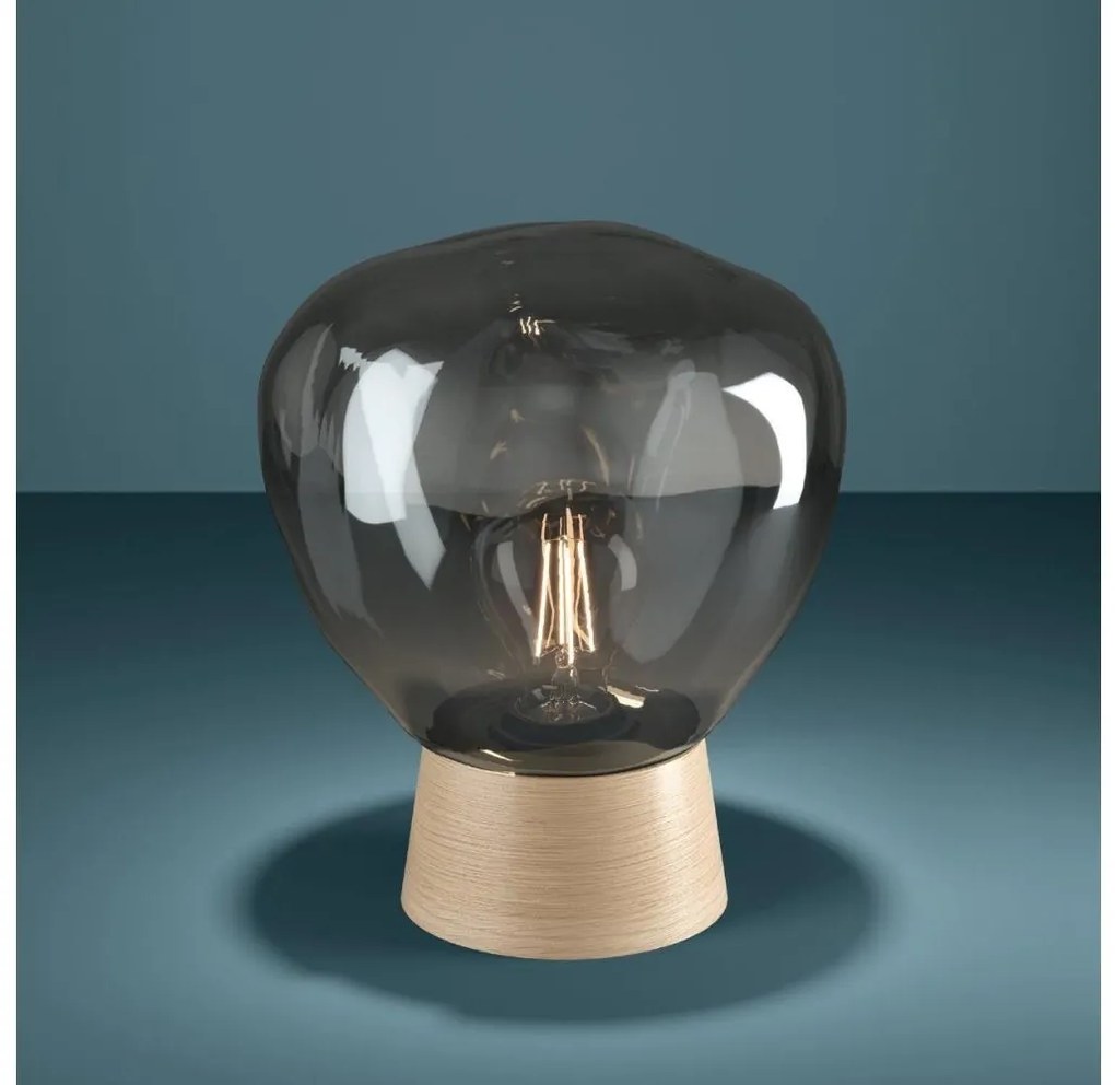 Eglo 390321 - Lampada da tavolo MAGACELA 1xE27/40W/230V fumé