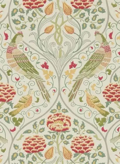 Morris & Co Carta da parati Seasons by May - Linen