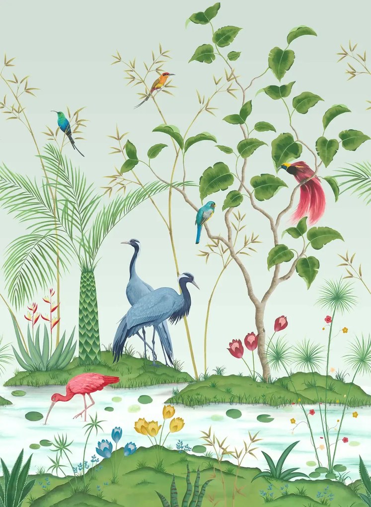 Osborne & Little Carta da parati panoramica Mirage - Eau De Nil