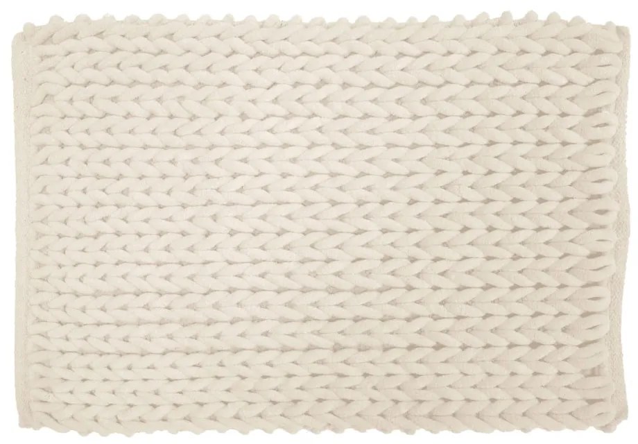Tappetino per il bagno color crema 50x80 cm Ariel – douceur d'intérieur