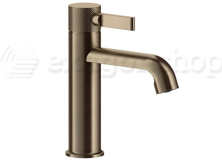 Miscelatore Lavabo Senza Scarico Con Flessibili Di Collegamento Antique Brass 713 Inciso 58002 Gessi