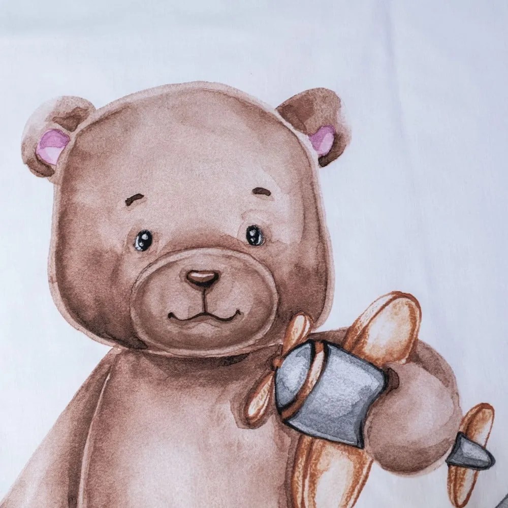Biancheria da letto per bambini in cotone per culla 100x135 cm Medvídek "Plane" – Jerry Fabrics
