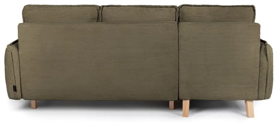 Divano letto in velluto a coste verde (variabile) Tori - Bonami Selection