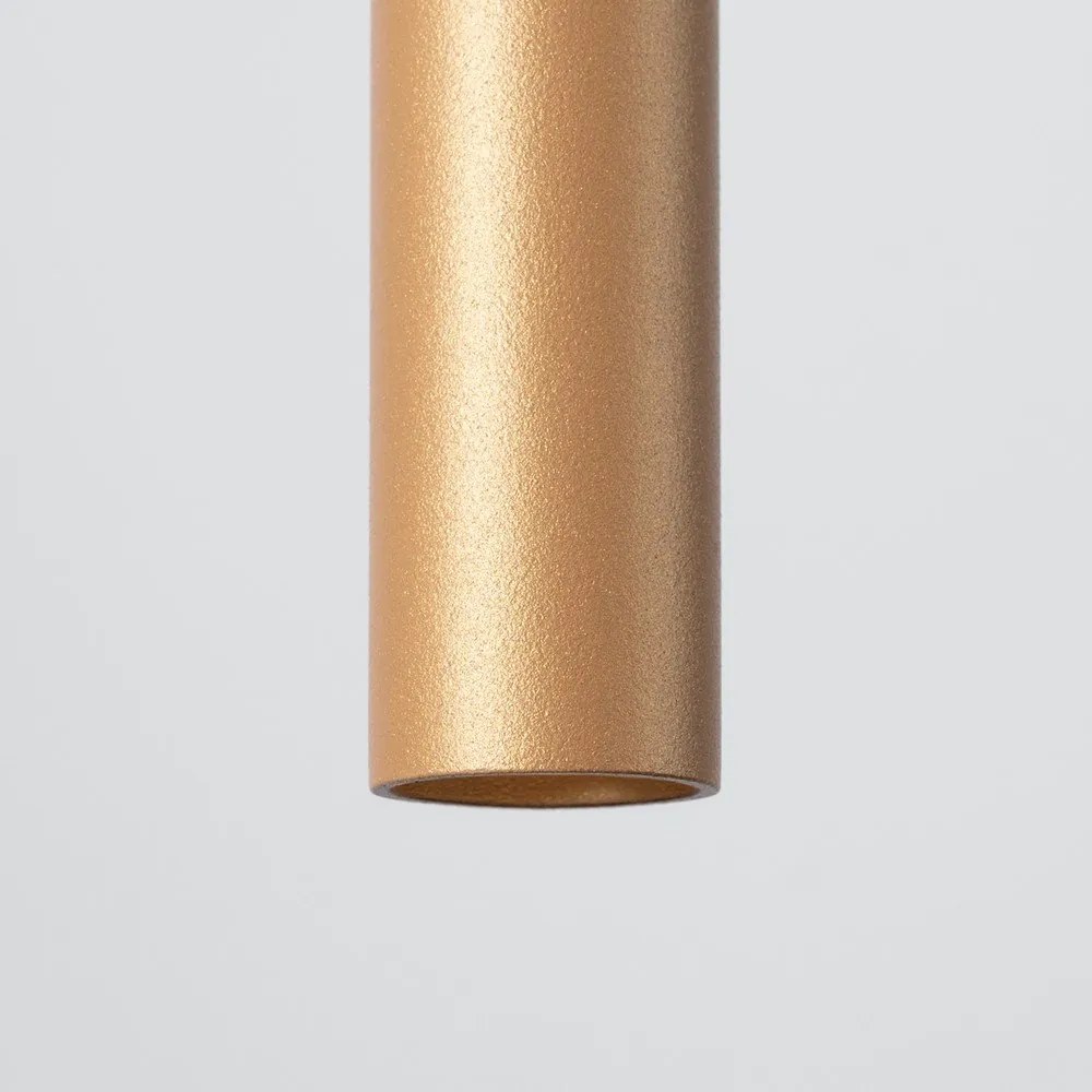 Lampadario dorato in metallo Fideus – Sollux