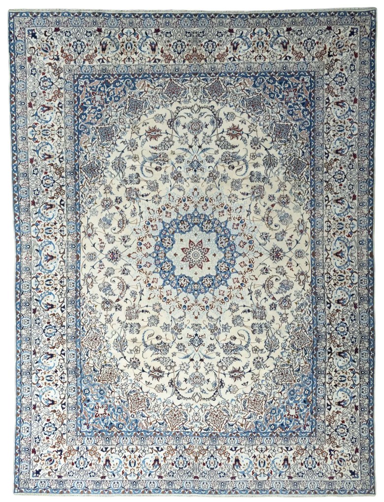 Nain Tappeto 290 x 390 Beige (Iran) Annodato A Mano