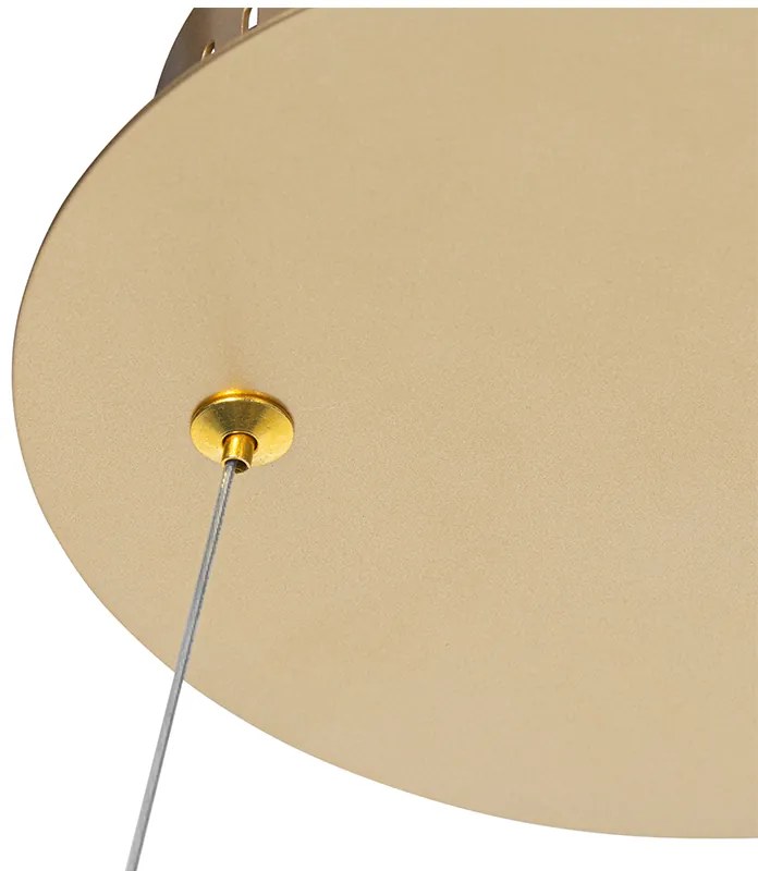 Lampada a sospensione di design oro 40 cm incl. LED dimmerabile a 3 livelli - Anello