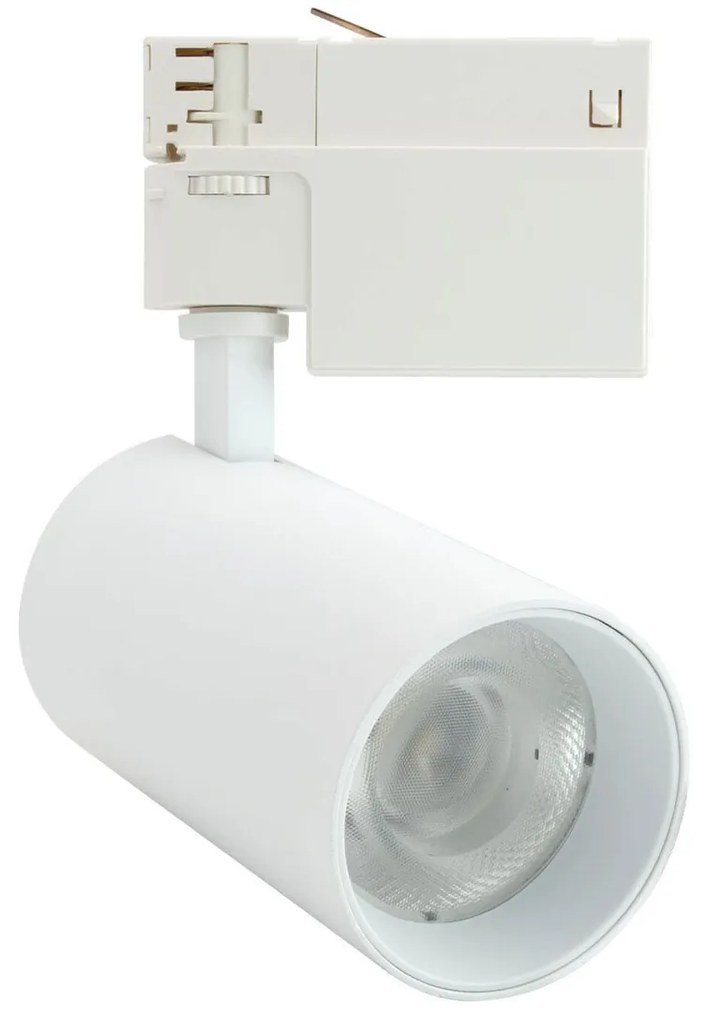 Faro LED 30W Trifase 60° 120lm/W CRI92 no Flickering - BRIDGELUX LED Colore Bianco Naturale 4.000K