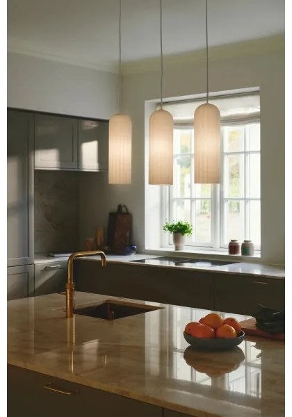 Nordlux - Lampadario a cavo MIELLA 3xE27/25W/230V bianco