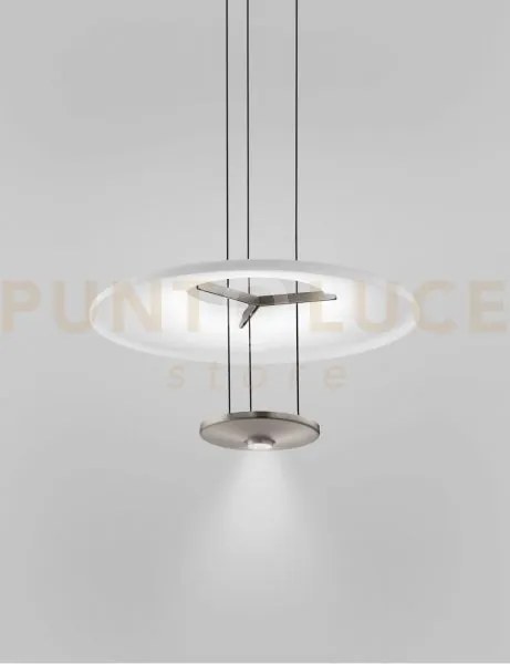 Dione sospensione 1m bianco satinato acciaio satinato l2223 led 26w...