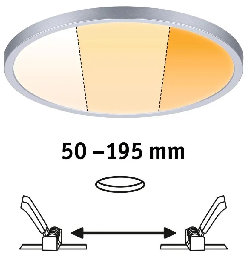 Paulmann 92992 - LED/16W IP44 Faretto da incasso per bagno AREO 230V