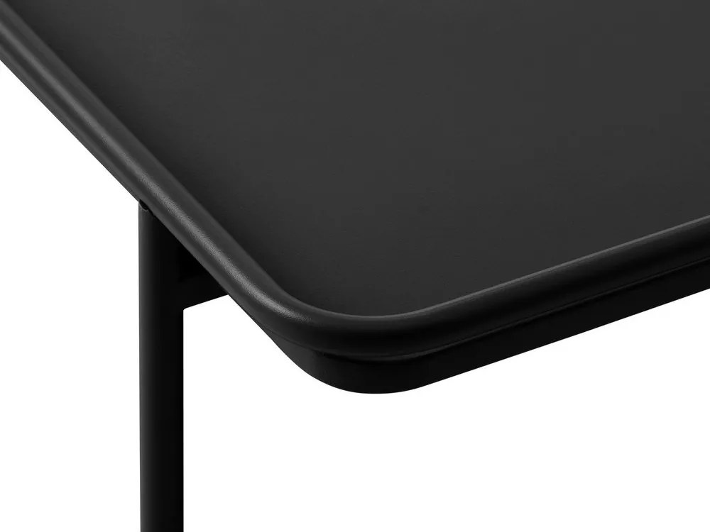 Tavolino da salotto nero in metallo 75x75 cm Yuba – Unique Furniture