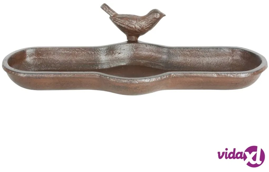 Esschert Design Abbeveratoio per Uccelli in Ghisa Marrone BR25