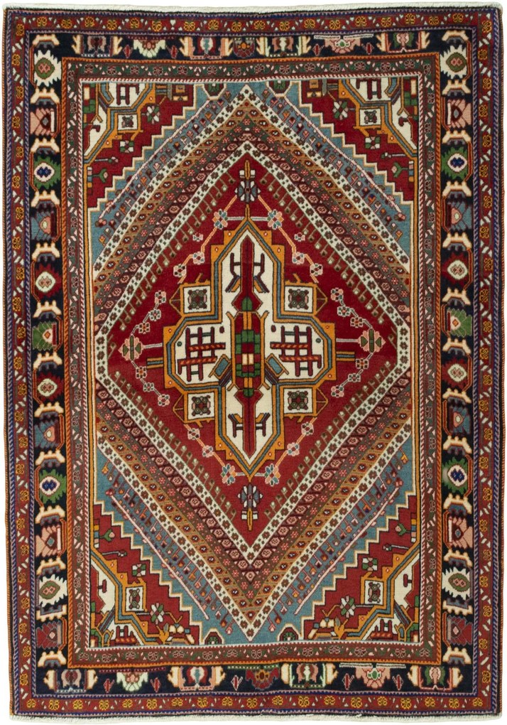 Shiraz Tappeto 150x110 (Iran) Annodato A Mano
