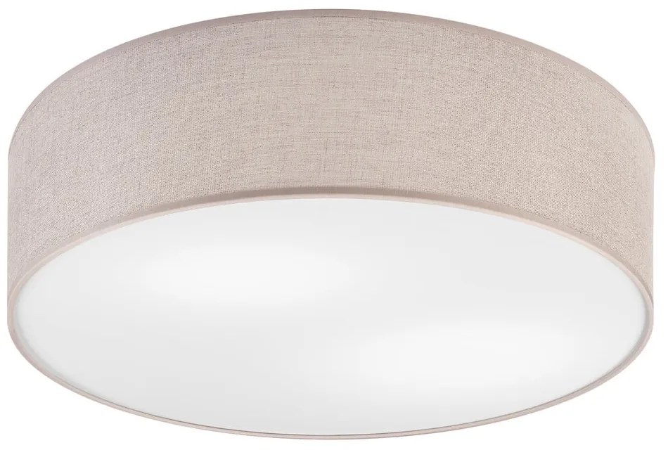 Lampada da soffitto grigio chiaro con paralume in tessuto ø 45 cm Vivian - LAMKUR