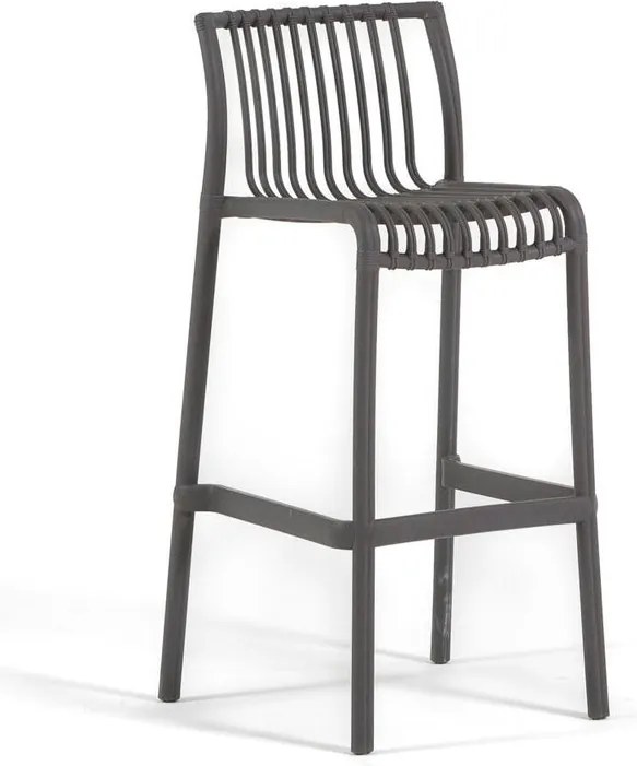 Sgabello da giardino Athena NEW GARDEN antracite, 4 pezzi