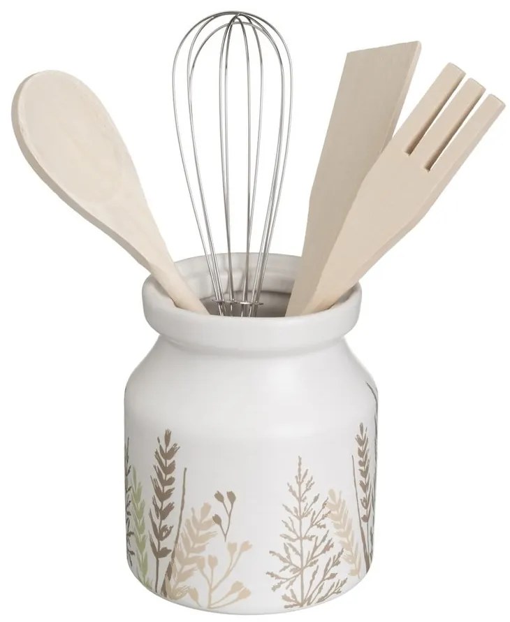 Set di utensili da cucina in legno 4 pezzi con supporto Grass - Casa Selección