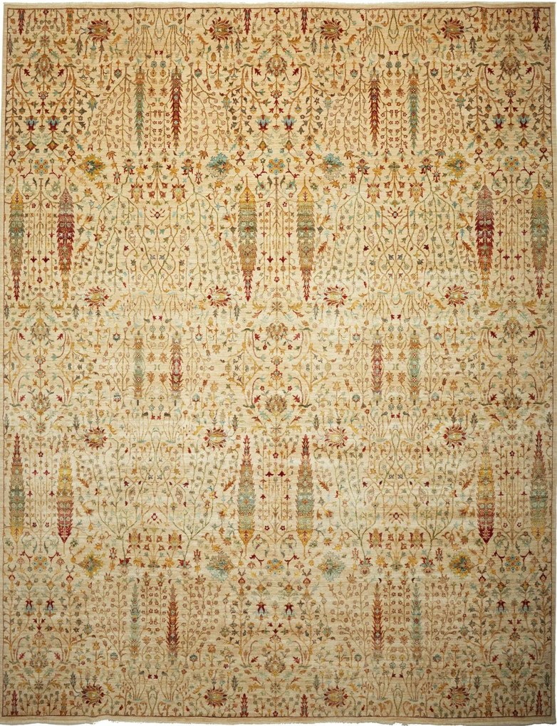 Samarkand Tappeto orientale 400x310 Beige (Pakistan) Annodato A Mano