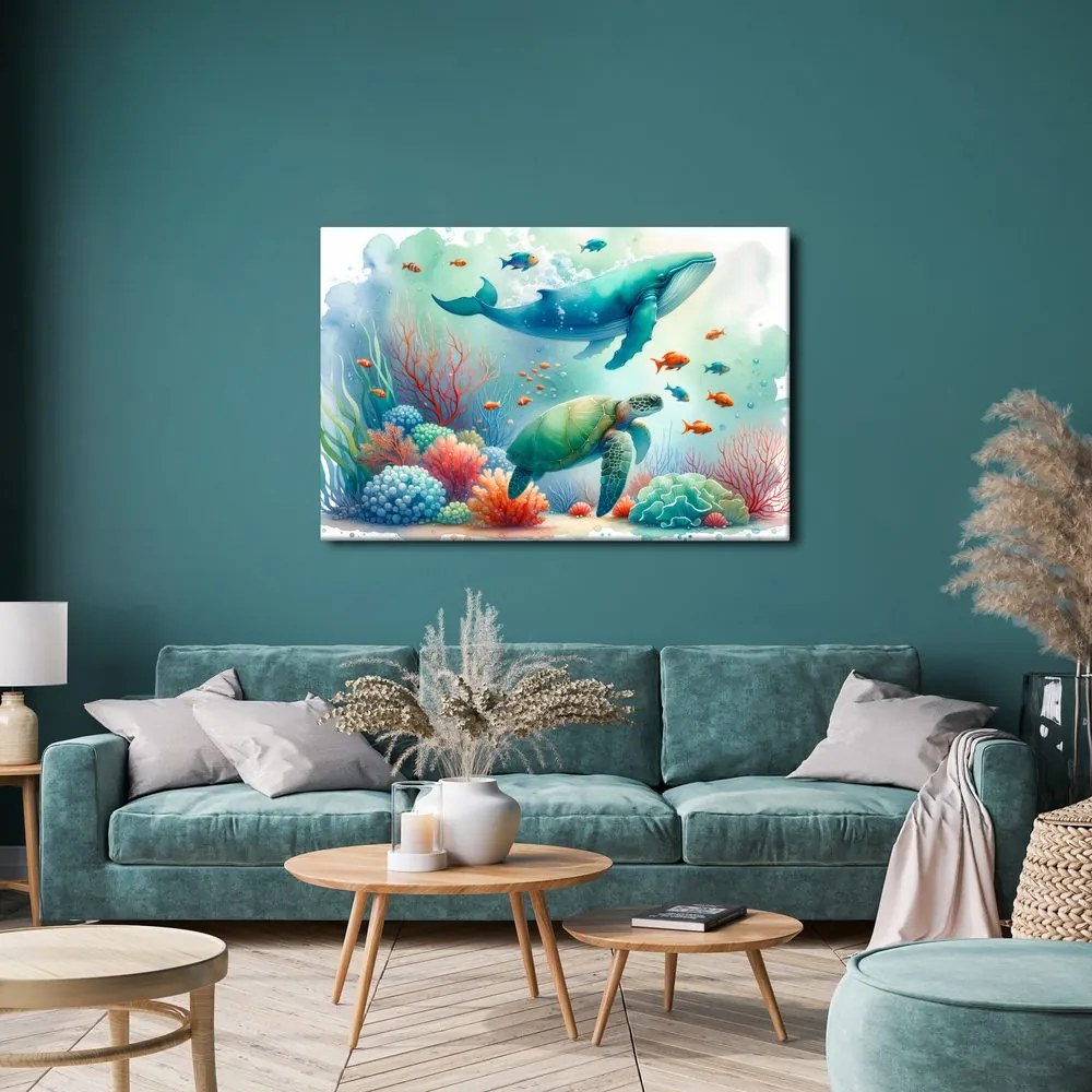 Quadro su tela – Natura e animali marini