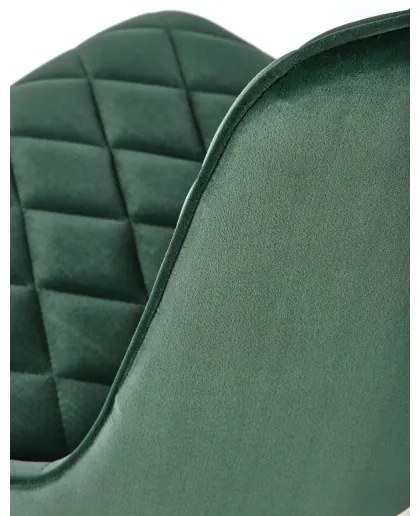 Sedia da pranzo RESTIVO, 1 pezzo, verde scuro