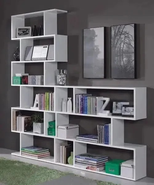 Libreria bassa Athena 97hx110x25 bianco