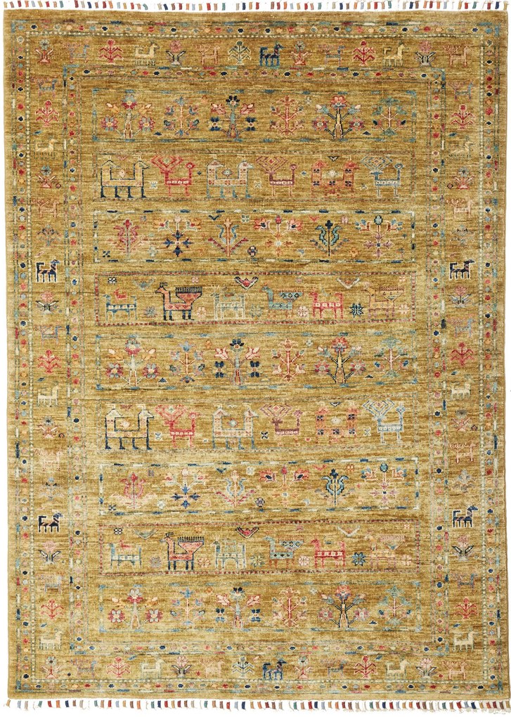 Samarkand Tappeto 170x130 (Pakistan) Annodato A Mano