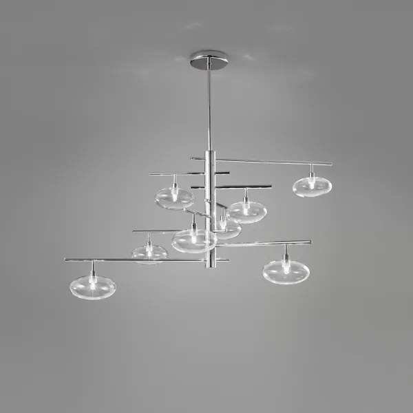 Metal Lux -  Dolce SP 8L  - lampada a sospensione asimmetrica