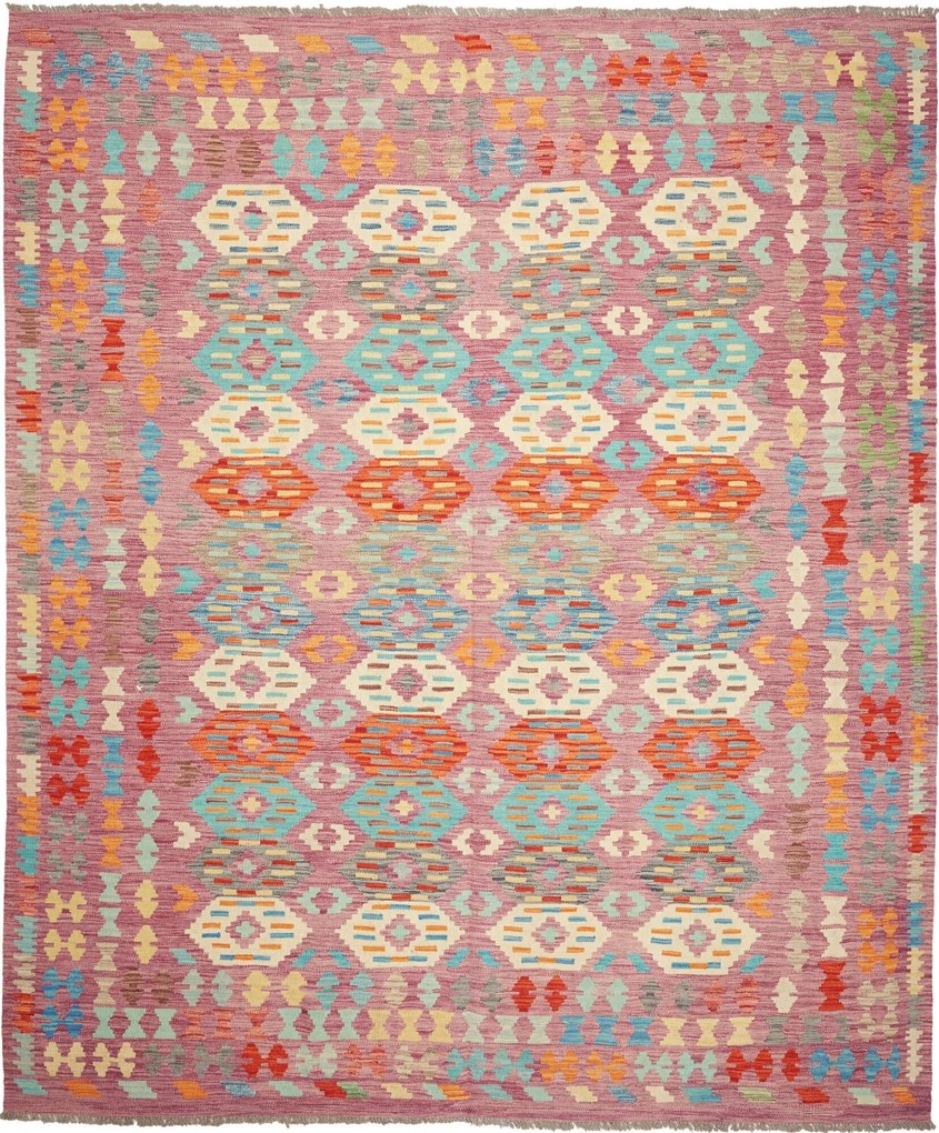 Kilim Tappeto 390x250 (Pakistan) Tessuto A Mano