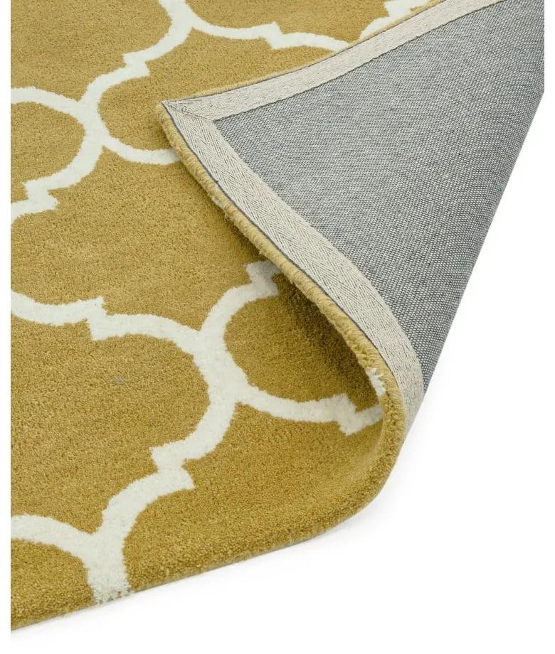 Tappeto in lana giallo ocra tessuto a mano 120x170 cm Albany - Asiatic Carpets