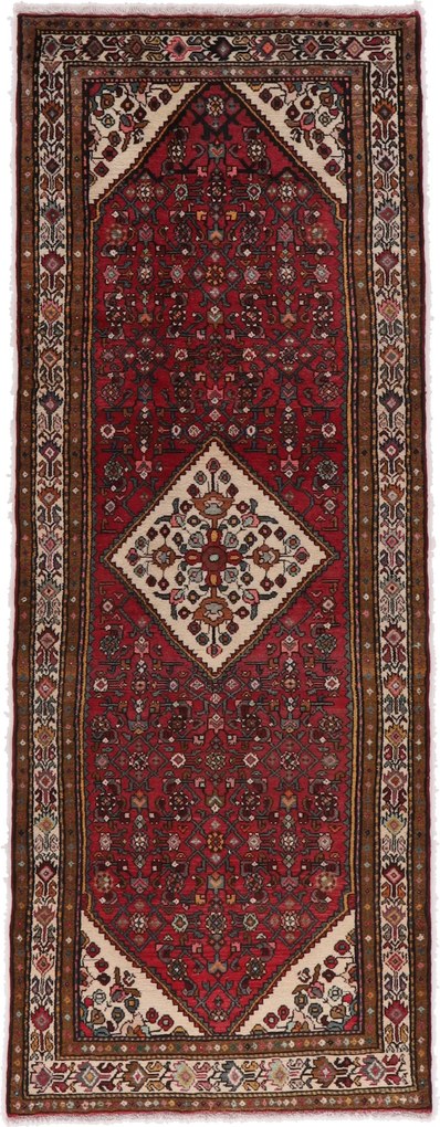 Hamedan Tappeto 110 x 280 (Iran) Annodato A Mano