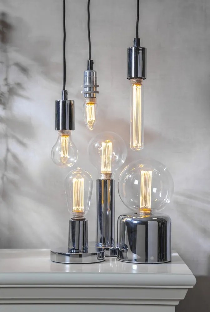 Supporto per lampada argentato 10 cm Glans – Star Trading