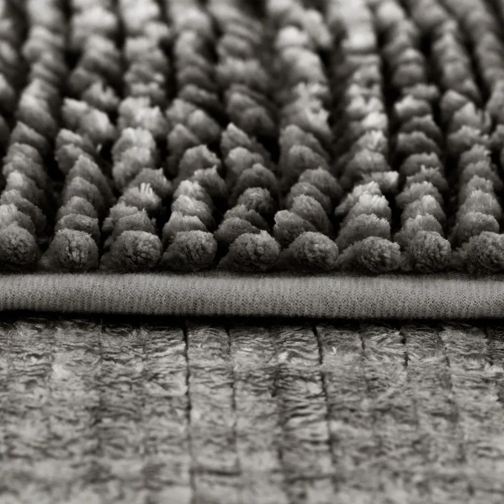 Set di tappetini per il bagno grigio scuro 2 pz per WC 80x50 cm Bati – Restilo