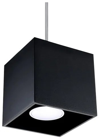 Lampadario a sospensione con filo QUAD 1 1xGU10/40W/230V nero