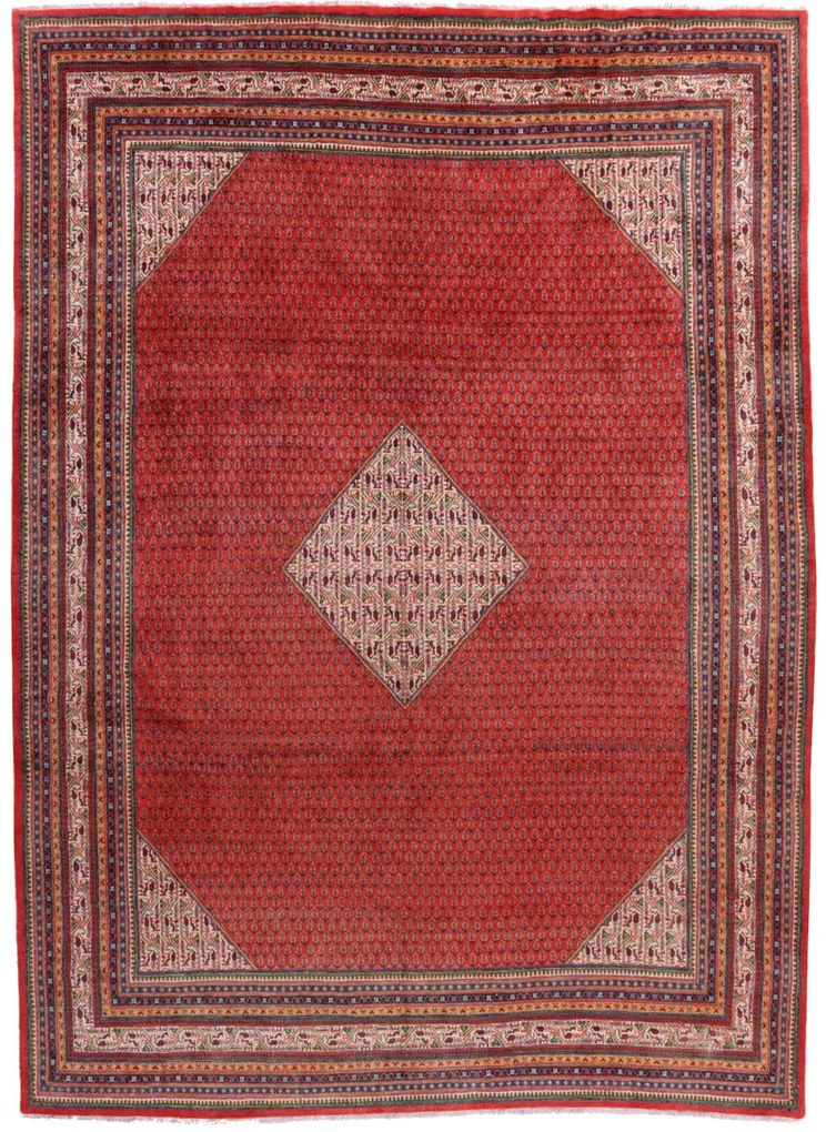 Sarouk Tappeto 290 x 400 Rosso (Iran) Annodato A Mano
