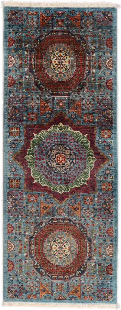 Mamluk Tappeto 210x80 (Afghanistan) Annodato A Mano