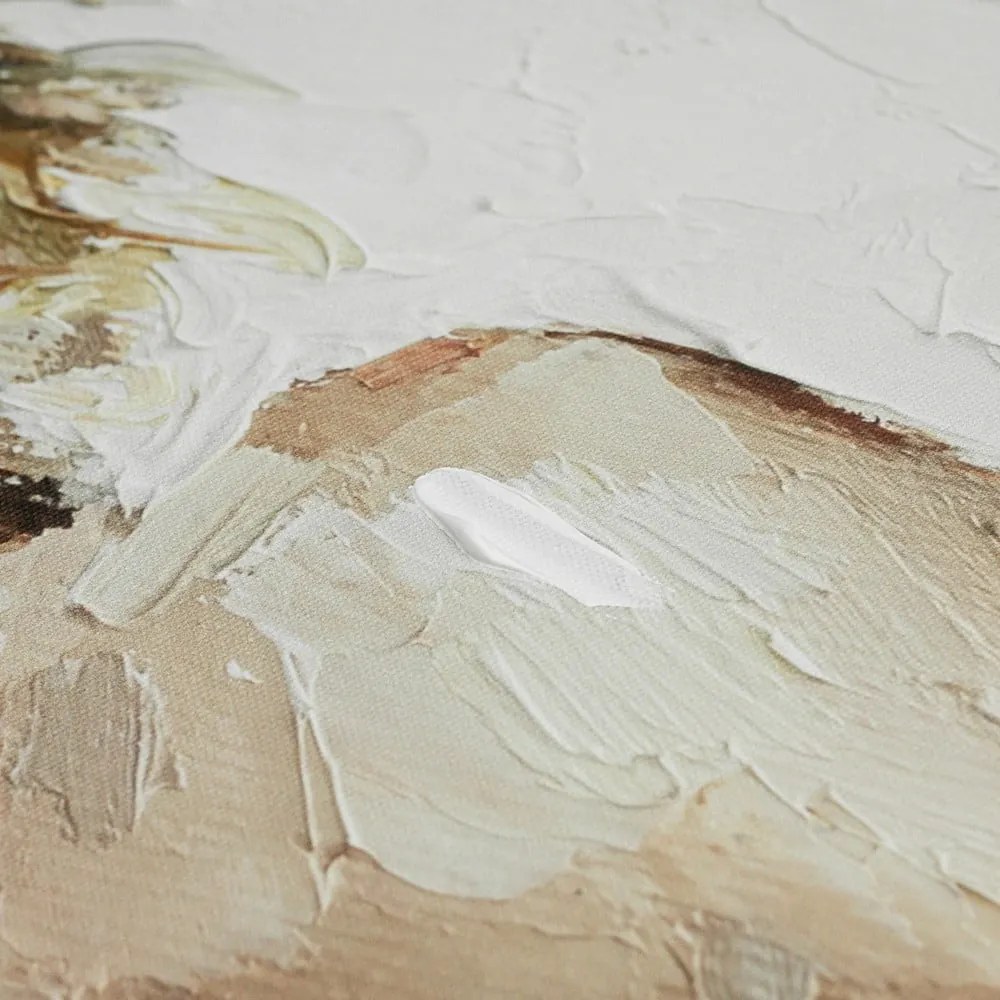 Quadro con elementi dipinti a mano 70x100 cm Charlotte - Styler