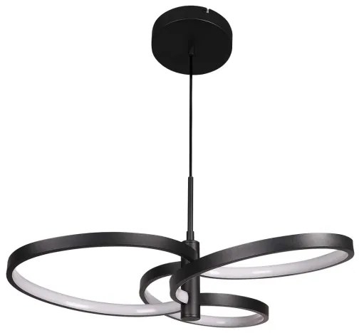 Lampadario LED a sospensione con cavo RIBBON LED/25W/230V 4000K nero