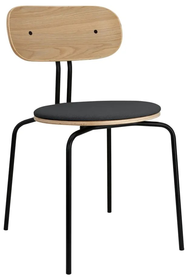 Sedia da pranzo nero-antracite Curious - UMAGE