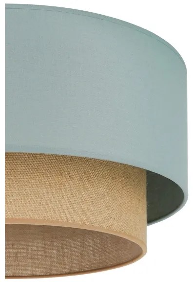 Duolla - Plafoniera BOHO 1xE27/15W/230V diametro 45 cm verde/marrone